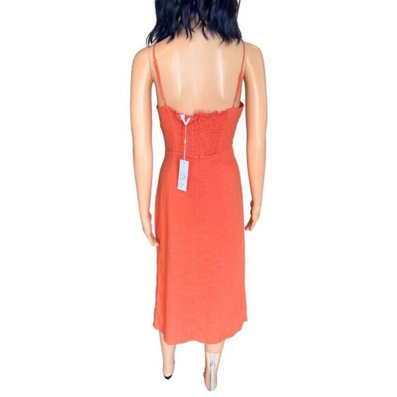 NWT Sage The Label Roam Around Cutout Midi Dress - Picture 4 of 7